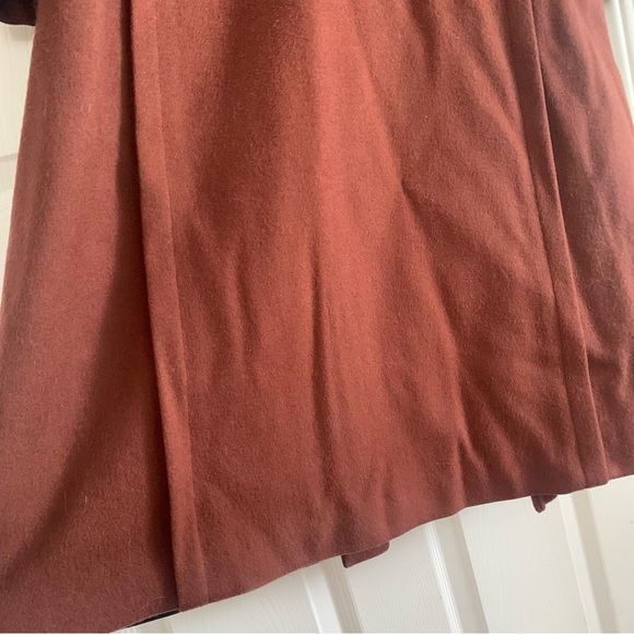 Vintage Diane Charles Brown Wool Full Length Winter Coat - Picture 11 of 16